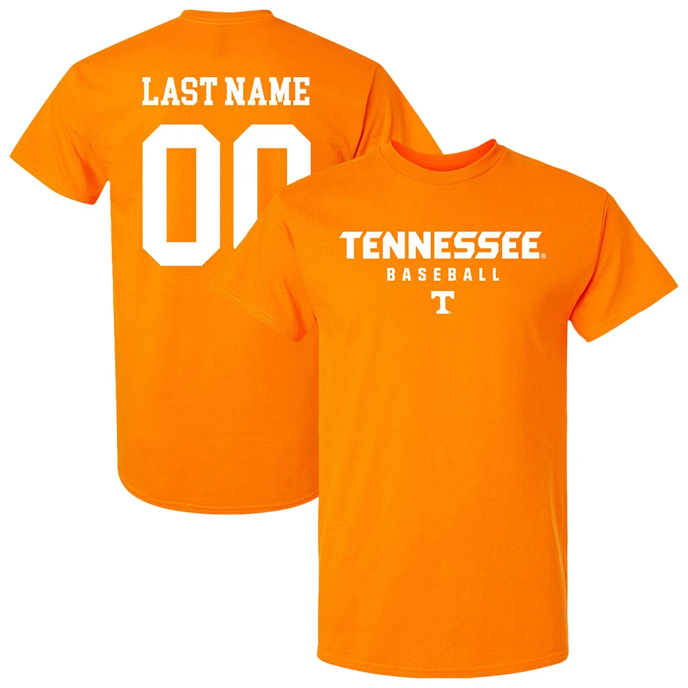 Unisex Tennessee Orange Volunteers Baseball NIL Pick-A-Player T-Shirt