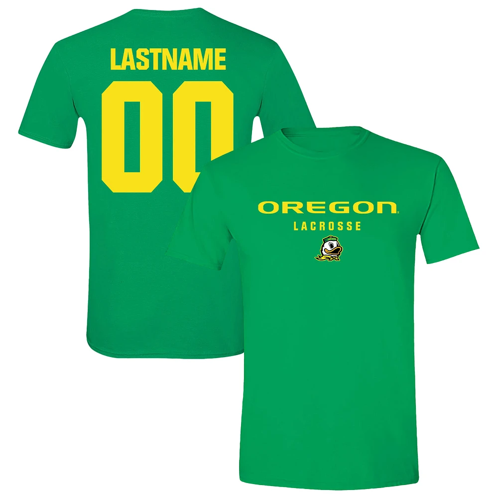 Unisex Green Oregon Ducks Women's Lacrosse NIL Pick-A-Player T-Shirt