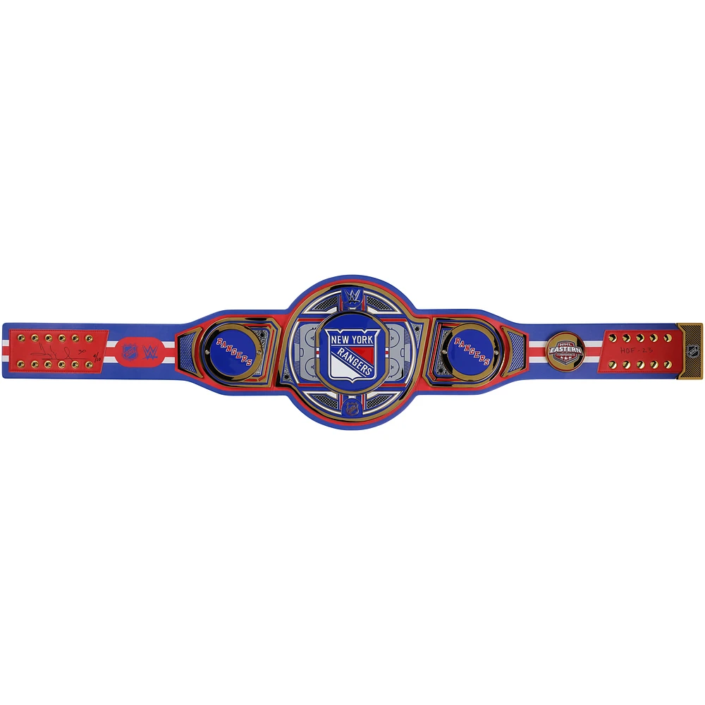 Henrik Lundqvist New York Rangers Autographed WWE Legacy Title Belt with "HOF 23" Inscription - Limited Edition of 10