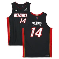 Tyler Herro Miami Heat Autographed Black Nike Icon Edition Authentic Jersey
