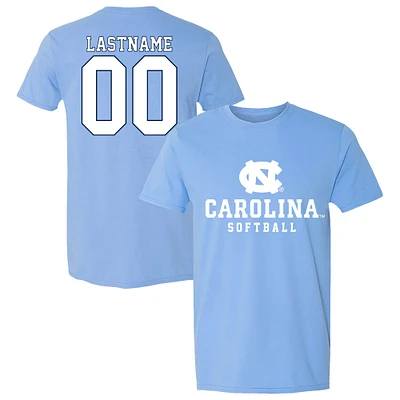 Unisex Carolina Blue North Tar Heels NIL Pick-A-Player Softball Shirsey T-Shirt