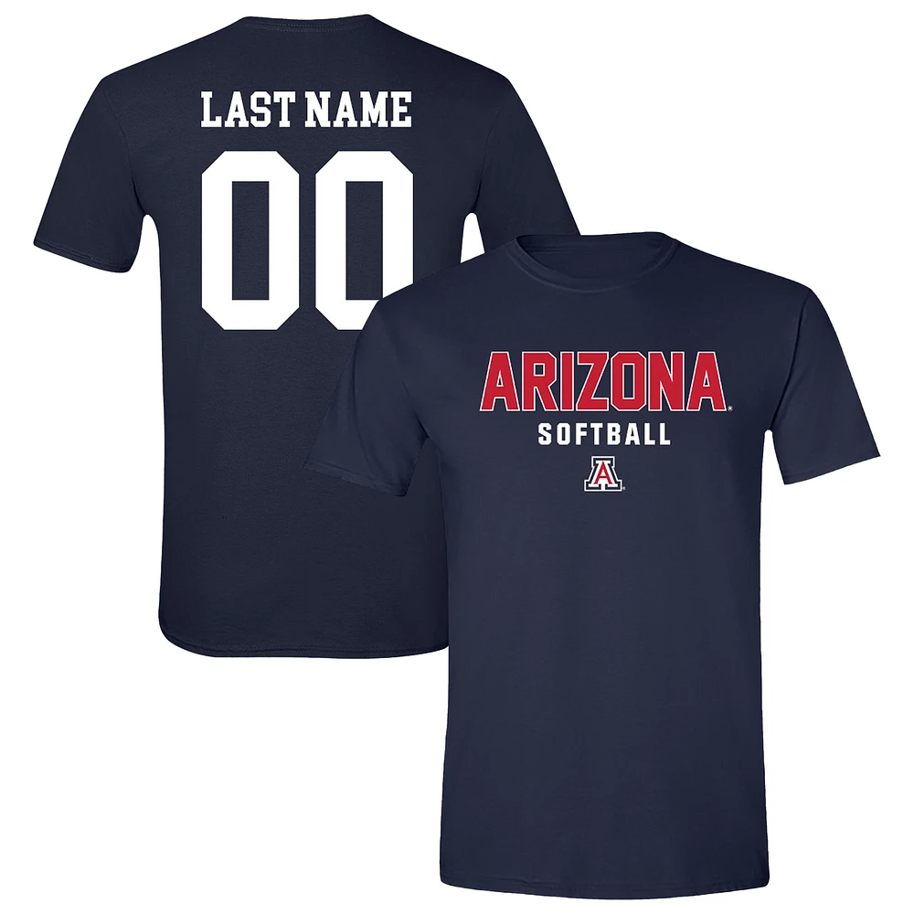 Unisex Navy Arizona Wildcats NIL Pick-A-Player Softball Shirsey T-Shirt