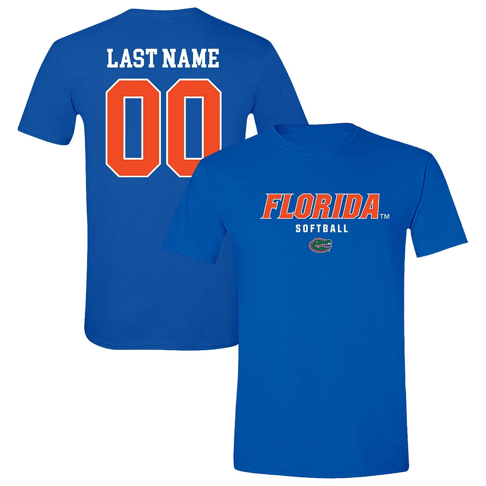 Unisex Royal Florida Gators NIL Pick-A-Player Softball Shirsey T-Shirt
