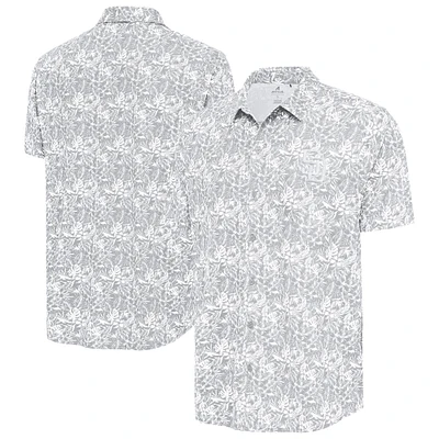 Men's Antigua Gray San Diego Padres Resort Button-Up Shirt