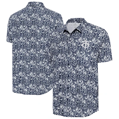 Men's Antigua Navy Minnesota Twins Resort Button-Up Shirt
