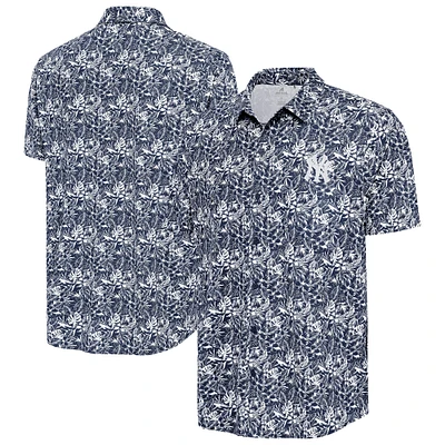Men's Antigua Navy New York Yankees Resort Button-Up Shirt