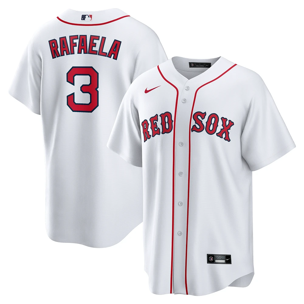 Men's Nike Ceddanne Rafaela White Boston Red Sox Home Replica Jersey