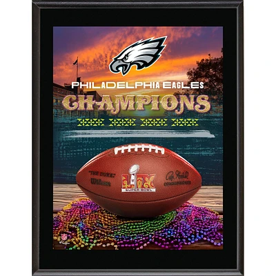 Philadelphia Eagles Super Bowl LIX Champions 10" x 13" Sublimated Plaque