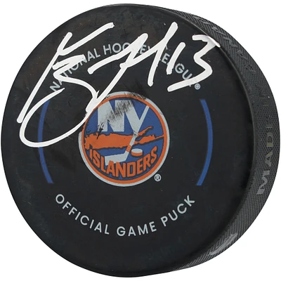Mathew Barzal New York Islanders Autographed Official Game Puck