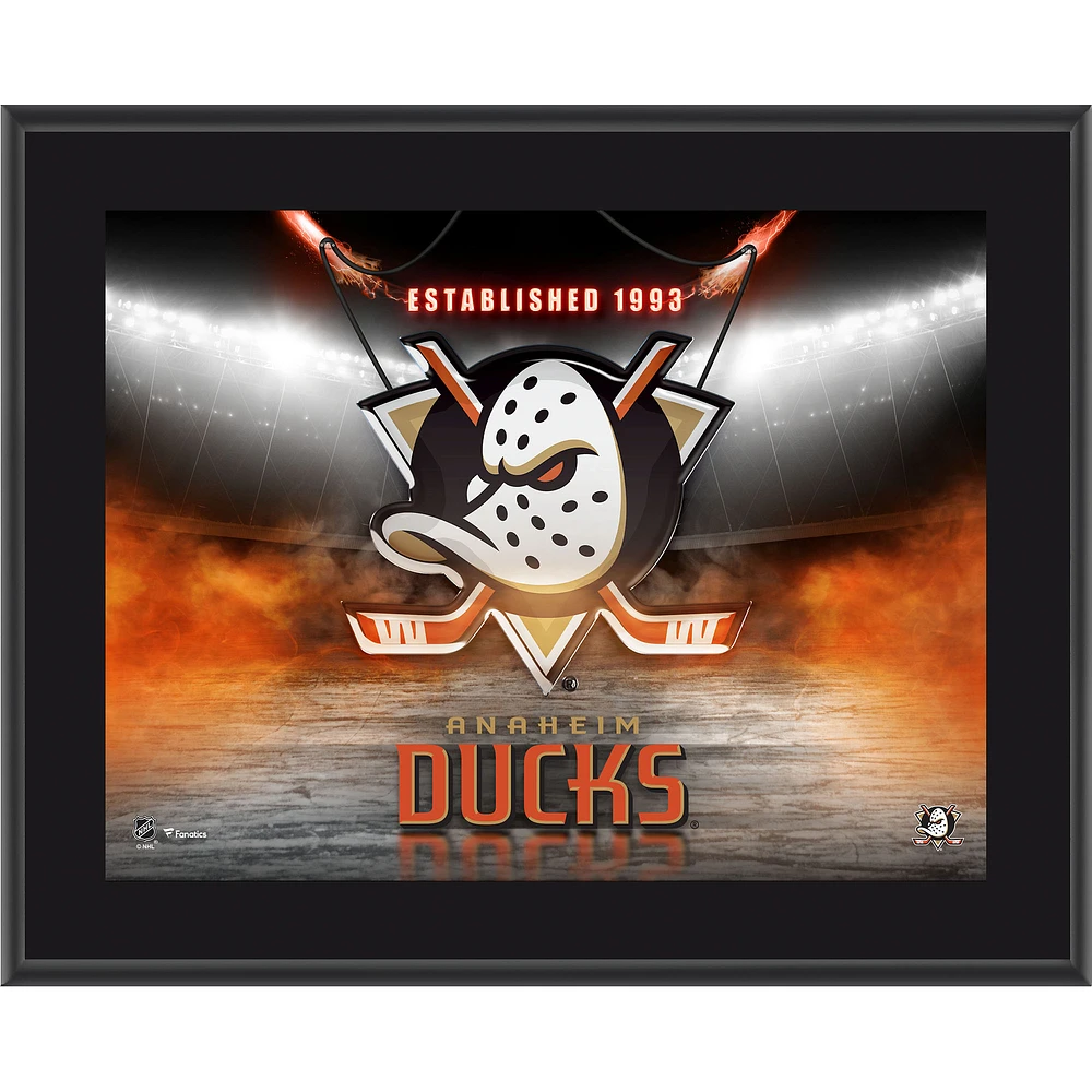 Anaheim Ducks 10.5" x 13" Horizontal Team Logo Sublimated Plaque