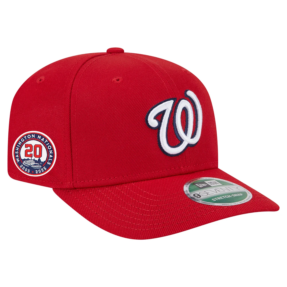 Men's New Era Red Washington Nationals 20th Anniversary Replica 9SEVENTY Adjustable Hat