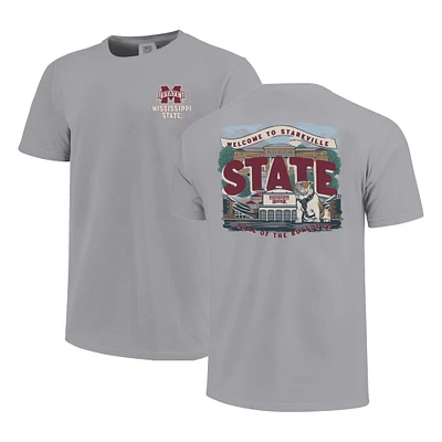 Youth Gray Mississippi State Bulldogs Local Campus Scene T-Shirt
