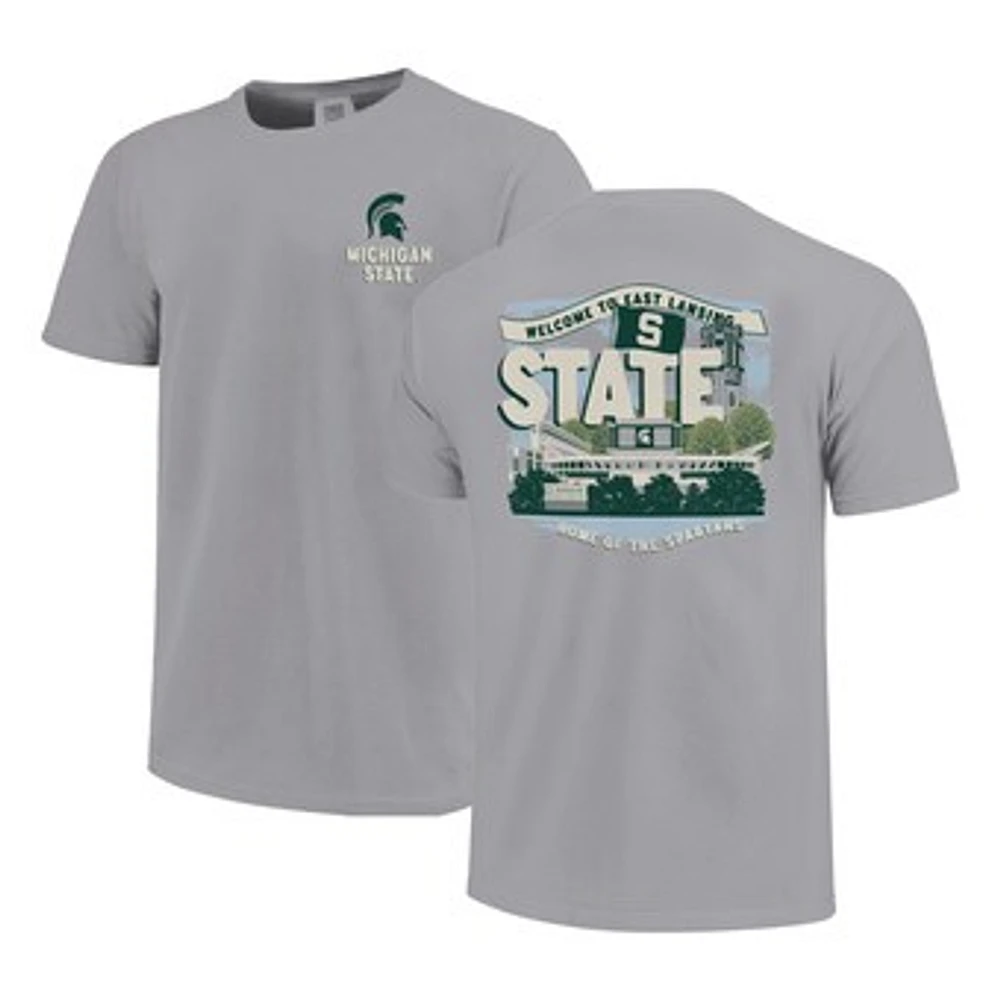 Youth Gray Michigan State Spartans Local Campus Scene T-Shirt