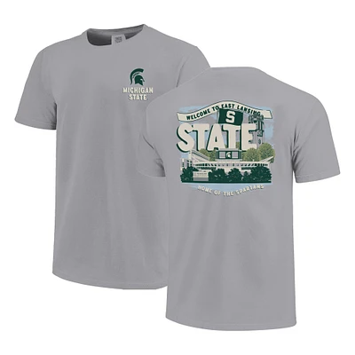 Youth Gray Michigan State Spartans Local Campus Scene T-Shirt