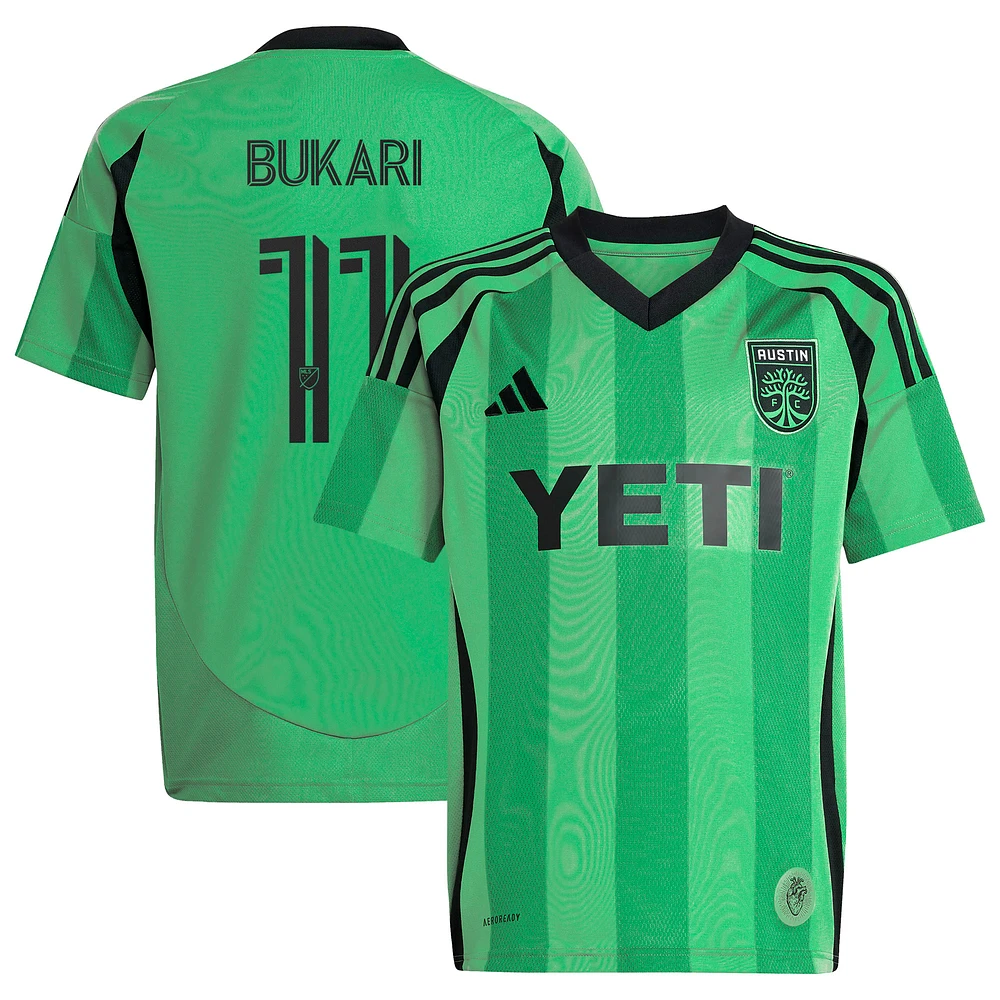 Women's adidas Osman Bukari Green Austin FC 2025 The Heartbeat Kit Replica Player Jersey