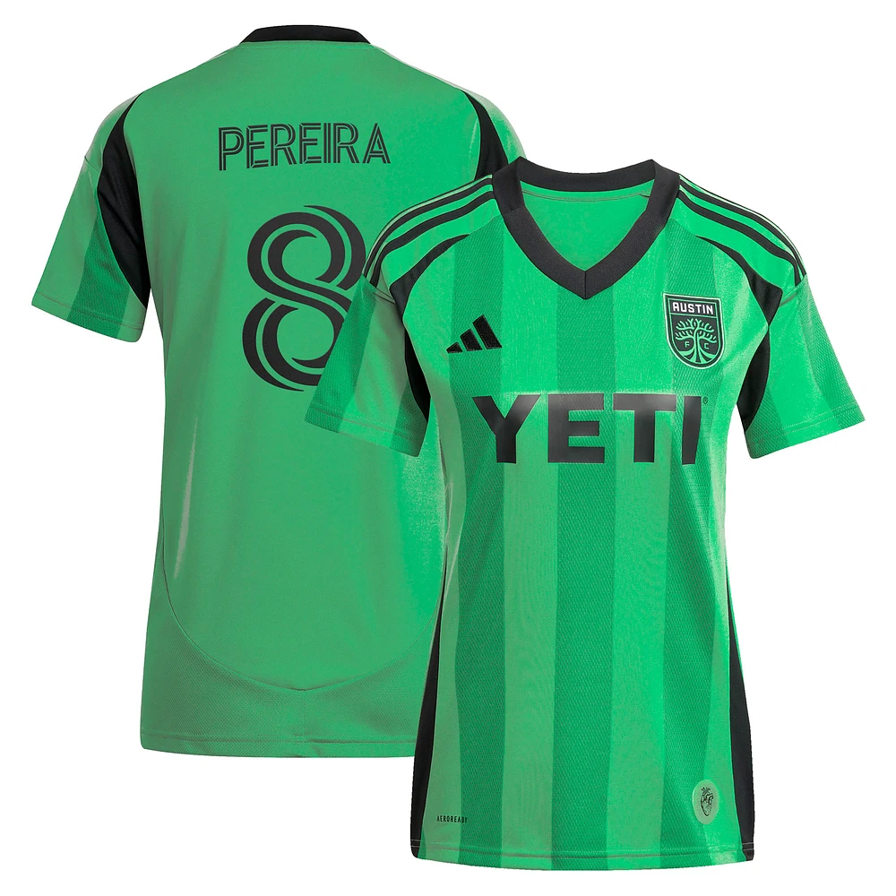 Youth adidas Daniel Pereira Green Austin FC 2025 The Heartbeat Kit Replica Player Jersey