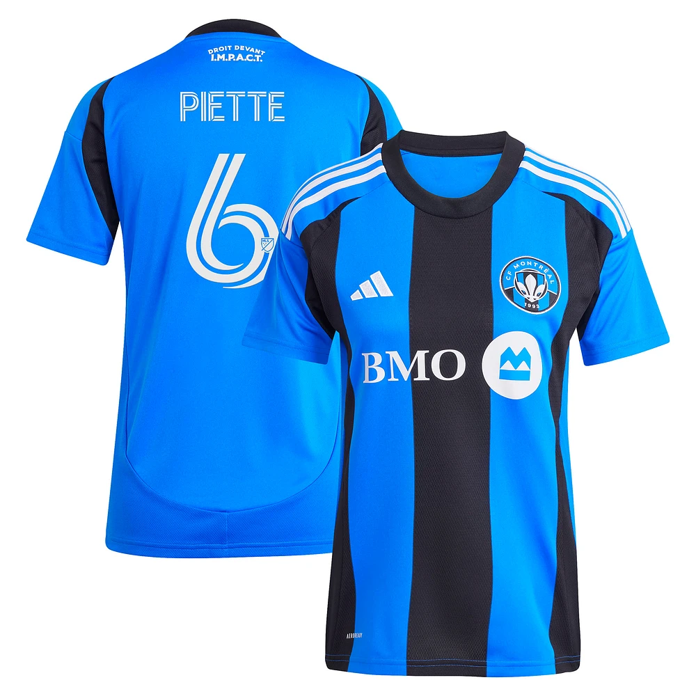Women's adidas Samuel Piette Blue CF Montréal 2025 Original Replica Player Jersey