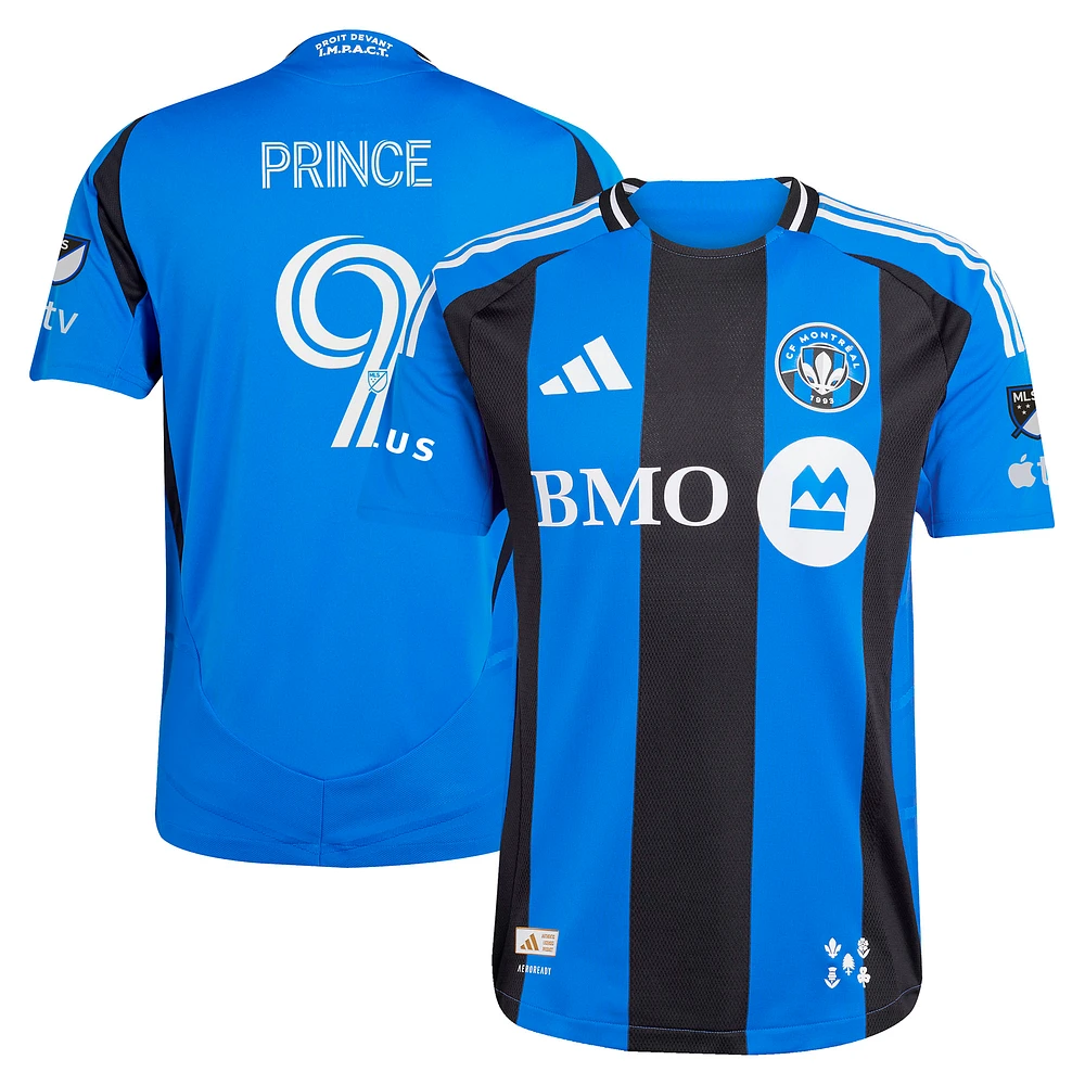 Men's adidas Prince Owusu Blue CF Montréal 2025 Original Authentic Player Jersey