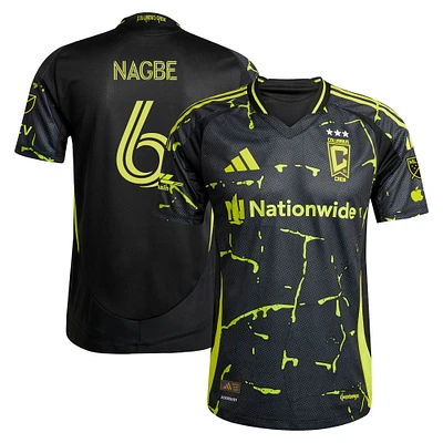Men's adidas Darlington Nagbe Black Columbus Crew 2025 The Goosebumps Kit Authentic Player Jersey