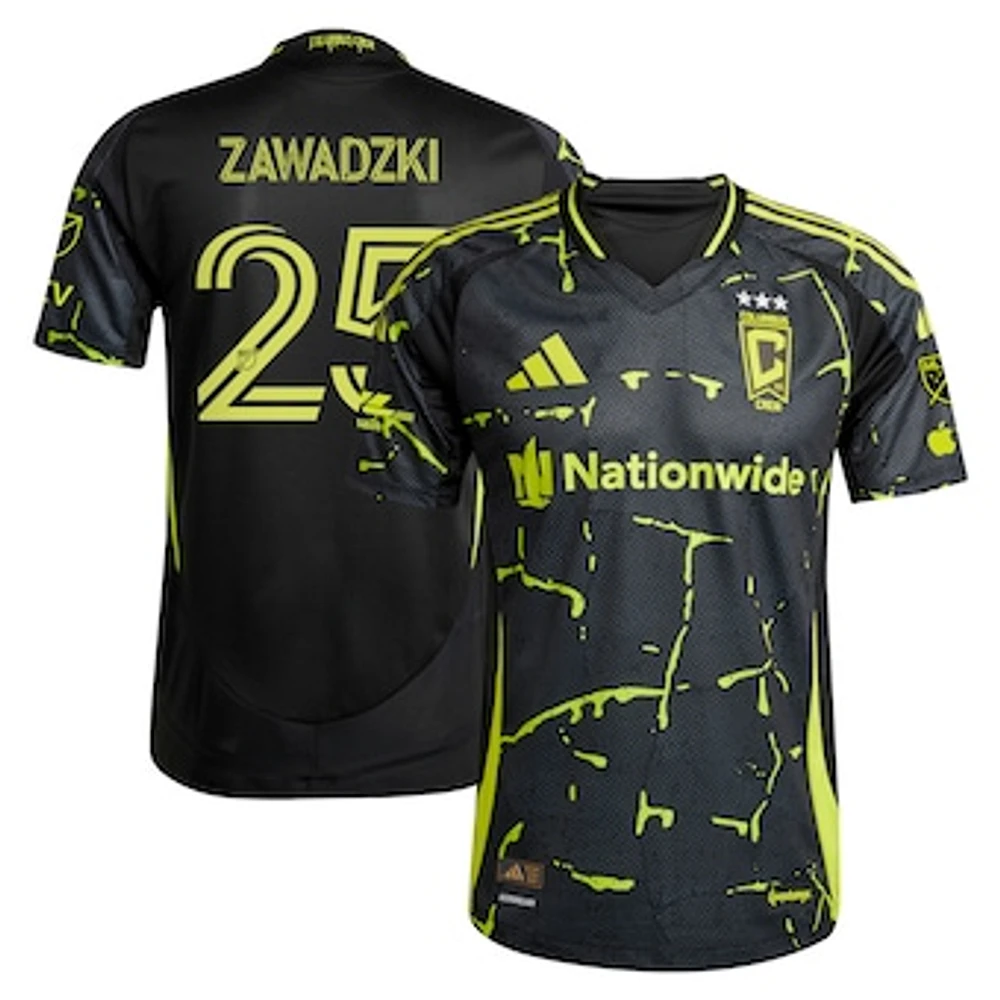 Men's adidas Sean Zawadzki Black Columbus Crew 2025 The Goosebumps Kit Authentic Player Jersey