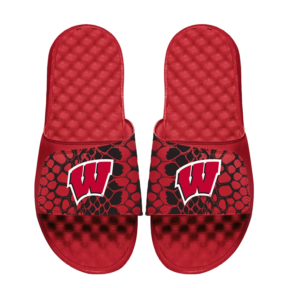 Unisex ISlide Wisconsin Badgers Year Of The Snake Slide Sandals
