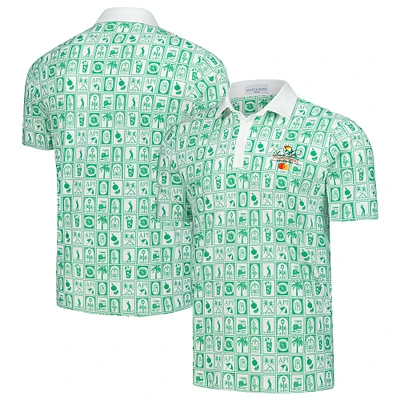Men's Smith & Quinn Green Arnold Palmer Invitational Geo Print Smitty Polo