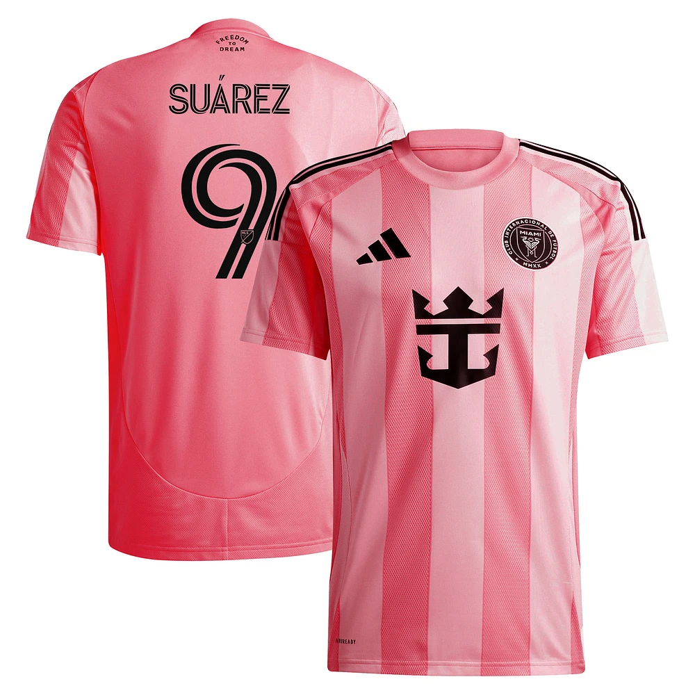 Men's adidas Luis Suárez Light Pink Inter Miami CF 2025 Euforia Replica Player Jersey