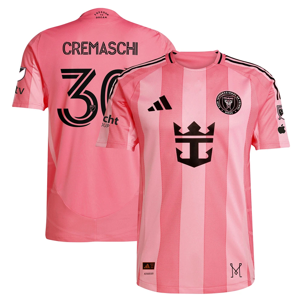 Men's adidas Benjamin Cremaschi Light Pink Inter Miami CF 2025 Euforia Authentic Player Jersey