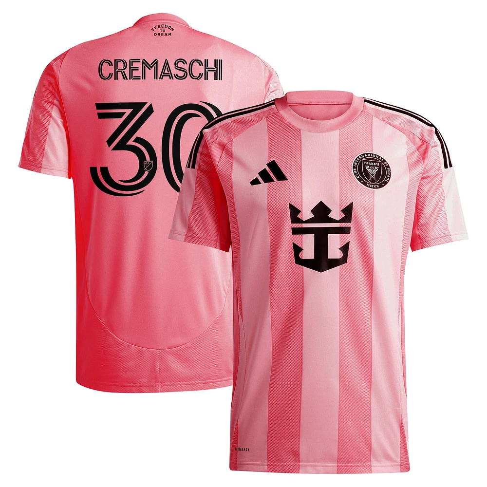 Men's adidas Benjamin Cremaschi Light Pink Inter Miami CF 2025 Euforia Replica Player Jersey