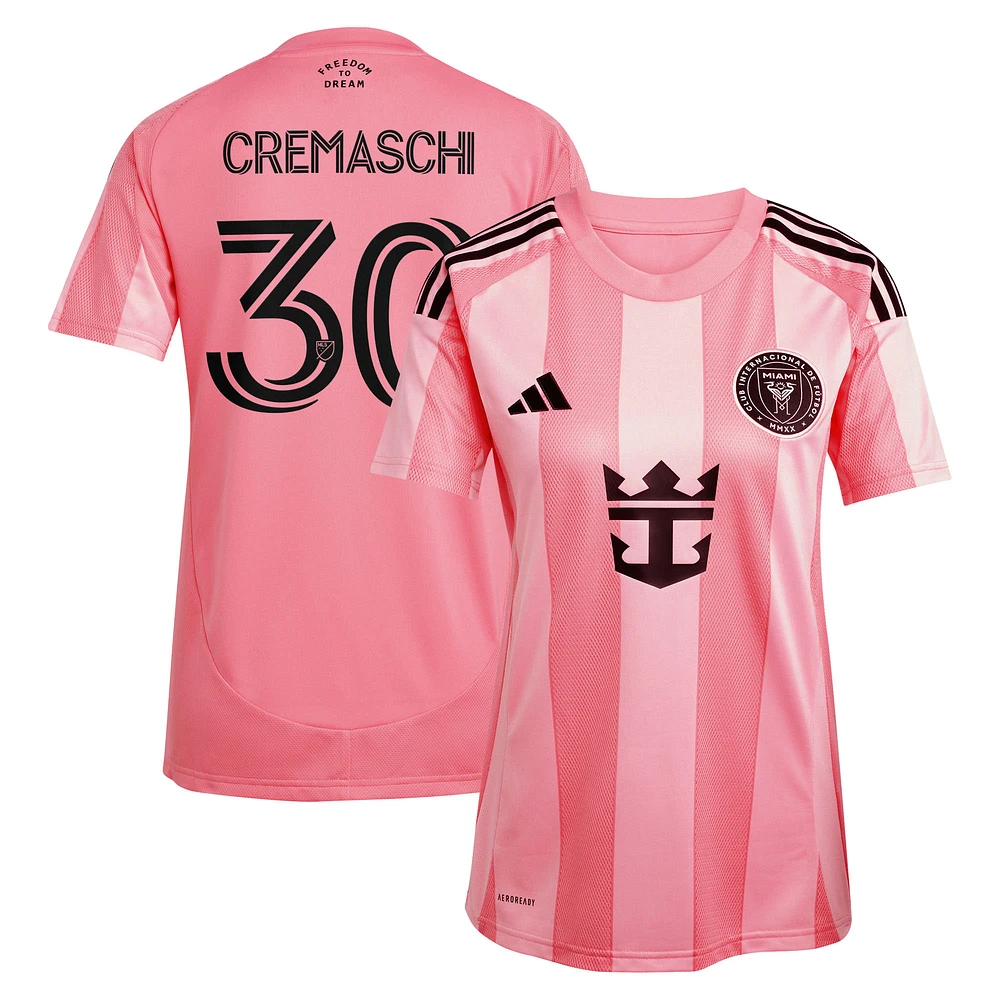 Women's adidas Benjamin Cremaschi Light Pink Inter Miami CF 2025 Euforia Replica Player Jersey
