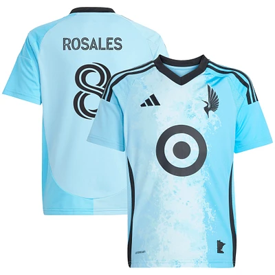 Youth adidas Joseph Rosales Blue Minnesota United FC 2025 CONVERGENCE Replica Player Jersey
