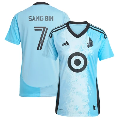 Women's adidas Jeong Sang-bin Blue Minnesota United FC 2025 CONVERGENCE Replica Player Jersey