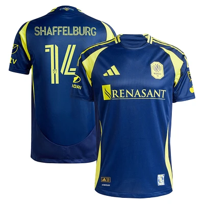 Men's adidas Jacob Shaffelburg Navy Nashville SC 2025 The Heart Of Kit Authentic Player Jersey