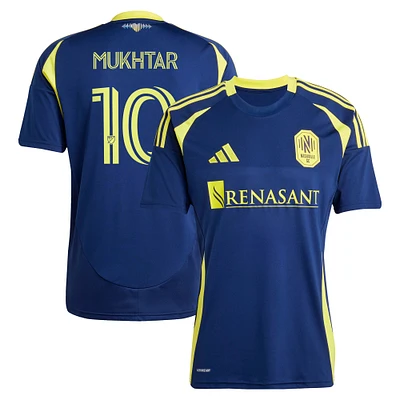 Men's adidas Hany Mukhtar Navy Nashville SC 2025 The Heart of Kit Replica Player Jersey