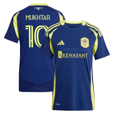 Women's adidas Hany Mukhtar Navy Nashville SC 2025 The Heart of Kit Replica Player Jersey