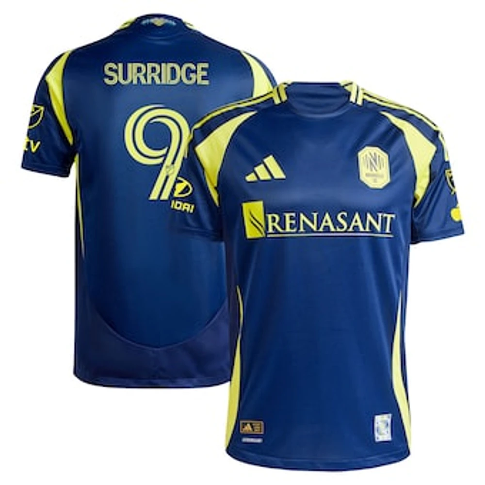 Men's adidas Sam Surridge Navy Nashville SC 2025 The Heart Of Kit Authentic Player Jersey