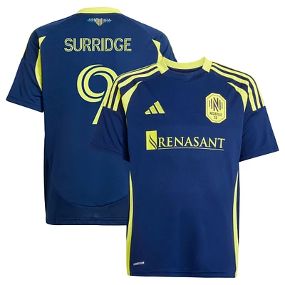 Youth adidas Sam Surridge Navy Nashville SC 2025 The Heart of Kit Replica Player Jersey