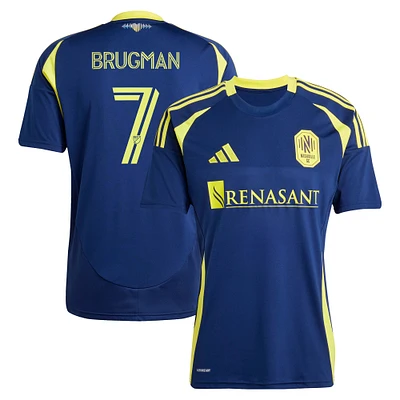 Men's adidas Gastón Brugman Navy Nashville SC 2025 The Heart of Kit Replica Player Jersey
