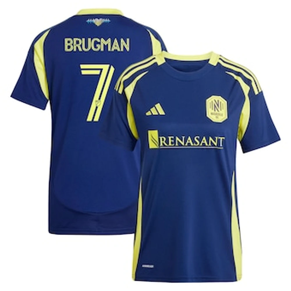 Women's adidas Gastón Brugman Navy Nashville SC 2025 The Heart of Kit Replica Player Jersey