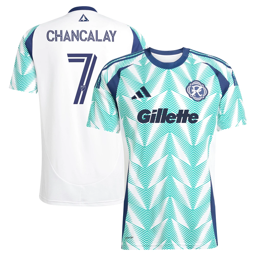 Men's adidas Tomás Chancalay White New England Revolution 2025 Eastern White Pine x Flag of New England Replica Player Jersey