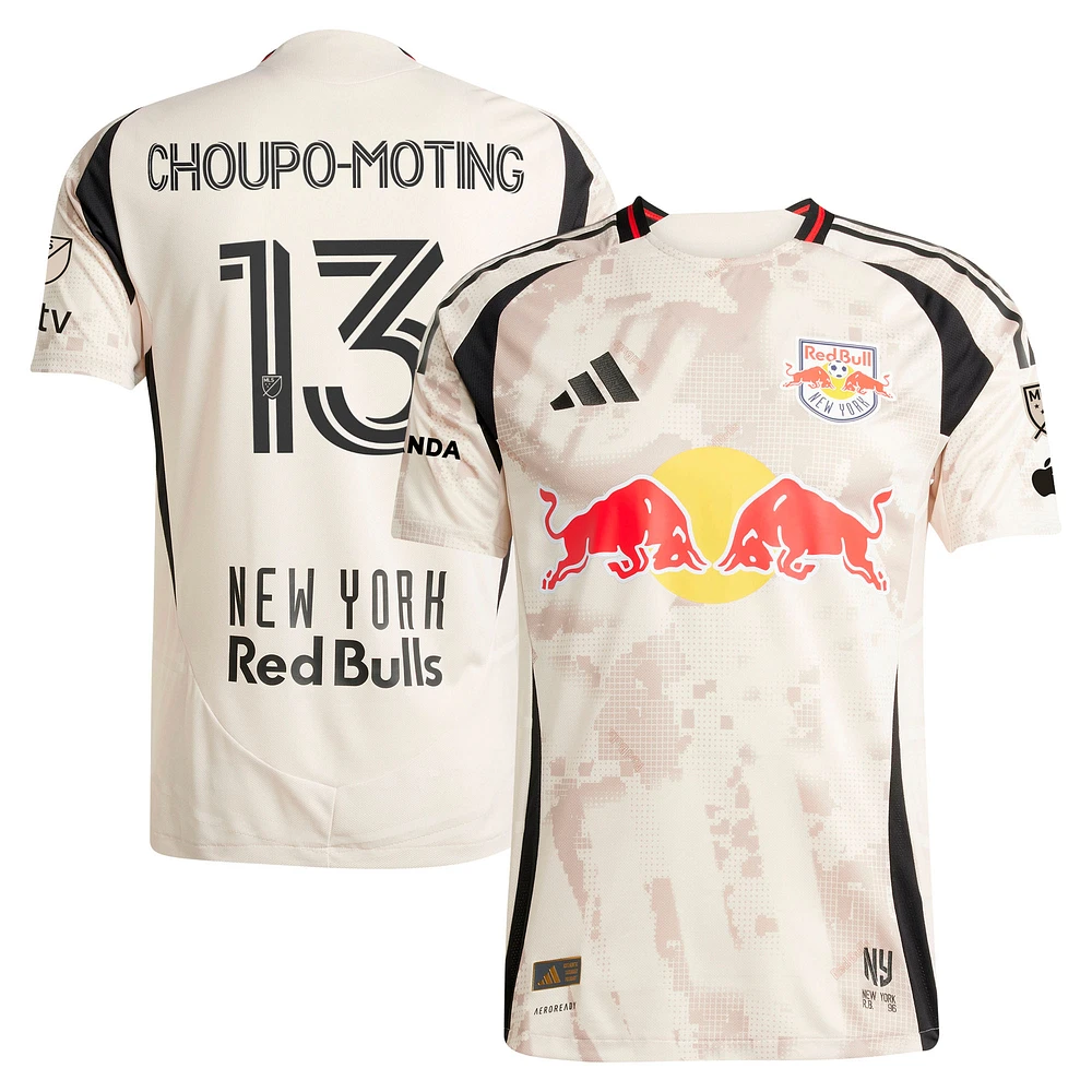 Men's adidas Eric Maxim Choupo-Moting Tan New York Red Bulls 2025 Stone Kit Authentic Player Jersey
