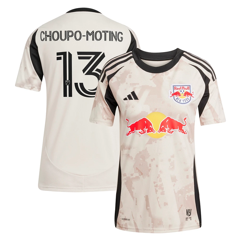 Women's adidas Eric Maxim Choupo-Moting Tan New York Red Bulls 2025 Stone Kit Replica Player Jersey