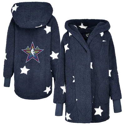 Unisex Navy 2025 NBA All-Star Game Lounger Open-Front Hoodie
