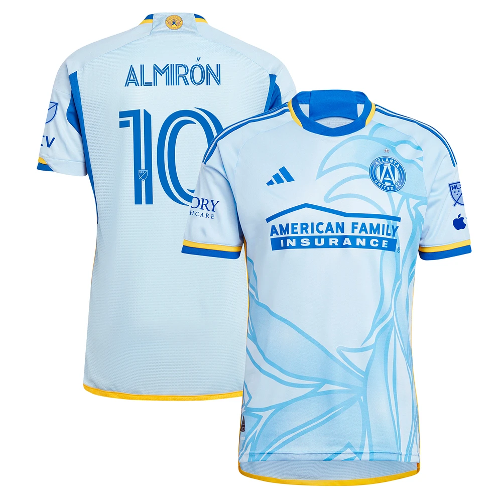 Men's adidas Miguel Almiron Light Blue Atlanta United FC 2024 The Resurgens Kit Authentic Player Jersey