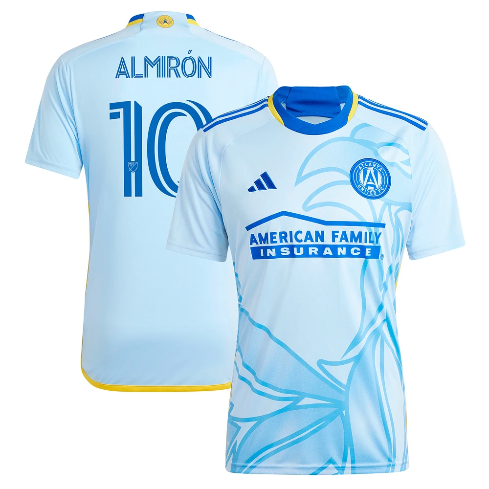 Men's adidas Miguel Almiron Light Blue Atlanta United FC 2024 The Resurgens Kit Replica Player Jersey