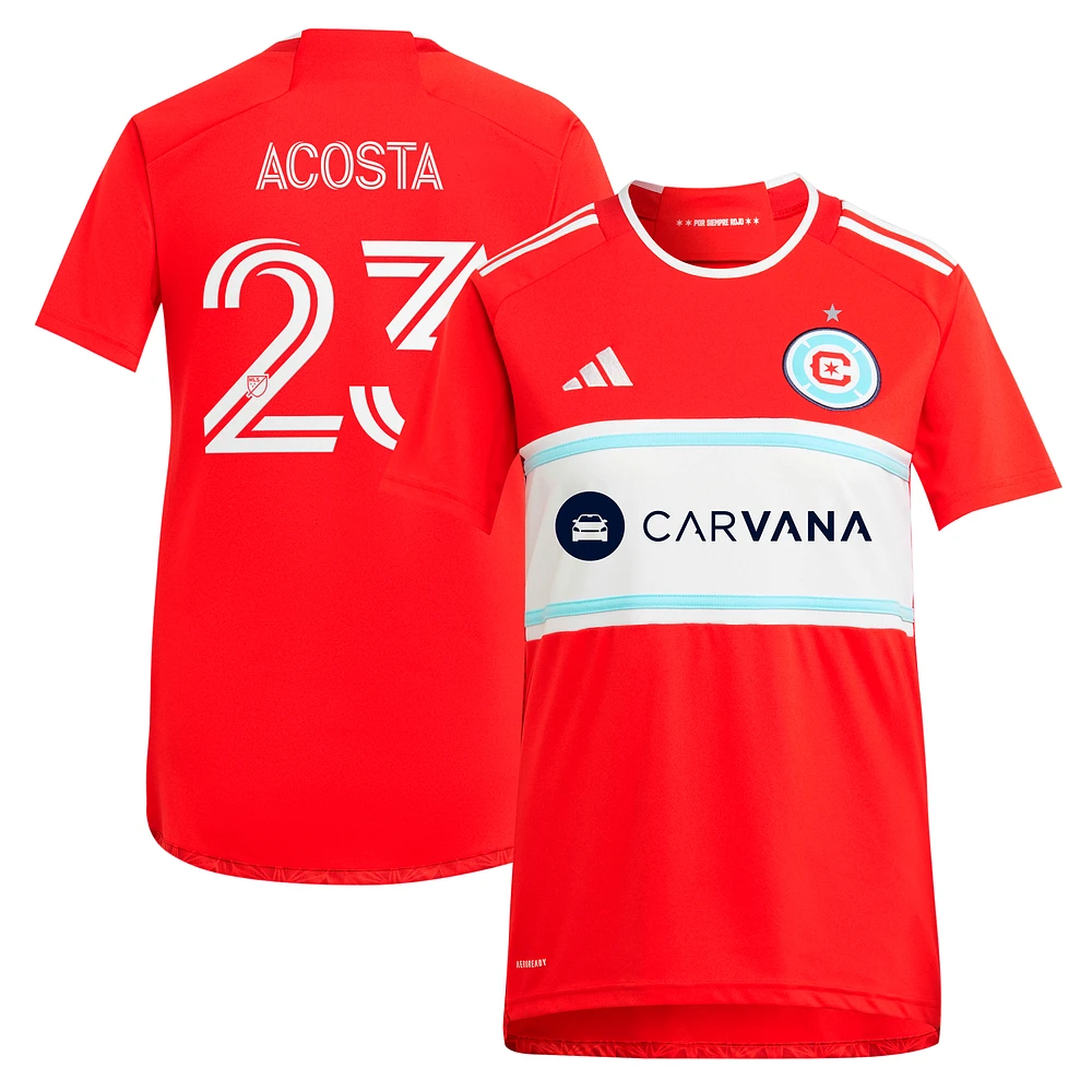 Women's adidas Kellyn Acosta Red Chicago Fire 2024 Return To Replica Player Jersey