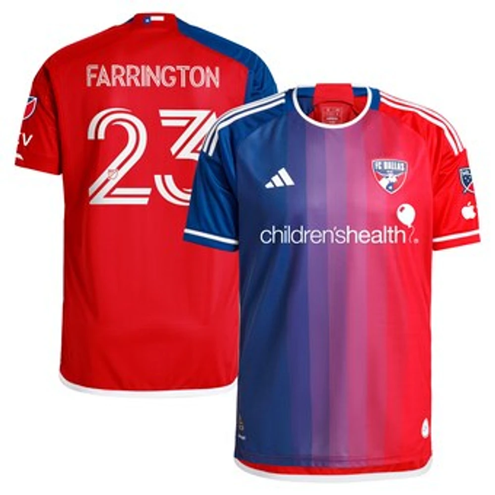 Men's adidas Logan Farrington Navy FC Dallas 2024 After Burner Authentic Player Jersey