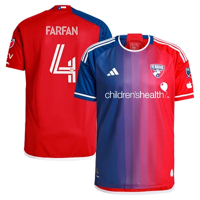 Men's adidas Marco Farfan Navy FC Dallas 2024 After Burner Authentic Player Jersey