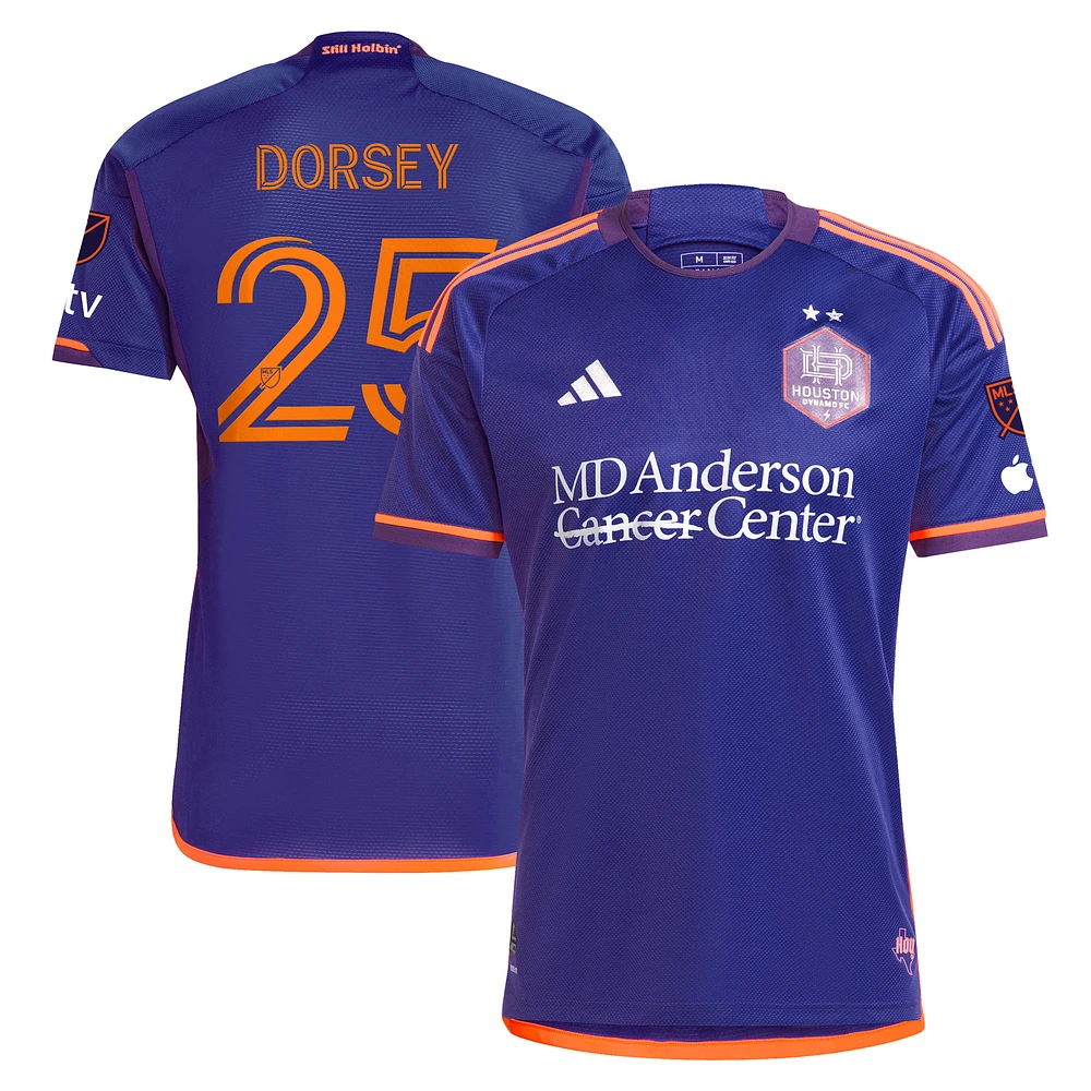 Men's adidas Griffin Dorsey Purple Houston Dynamo FC 2024 Still Holdin' Authentic Player Jersey