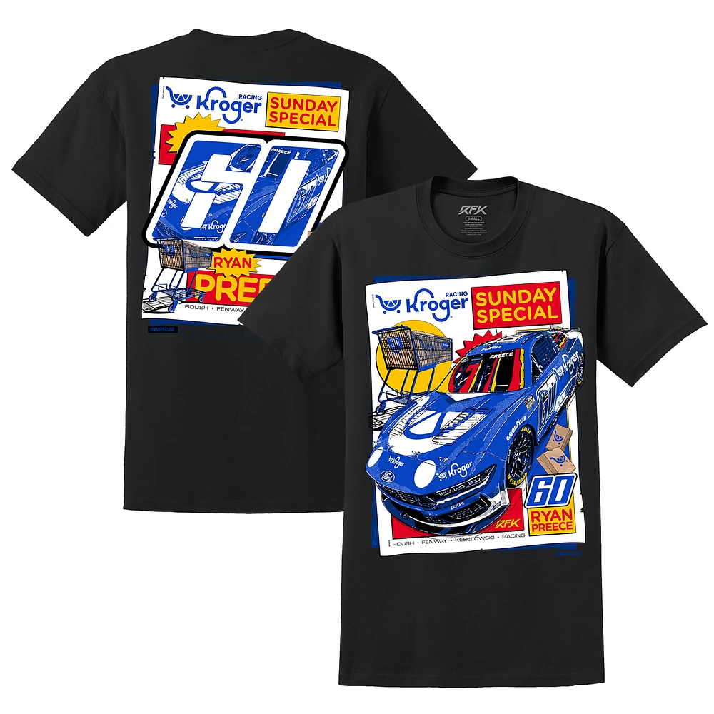 Men's Black Ryan Preece Kroger Car T-Shirt